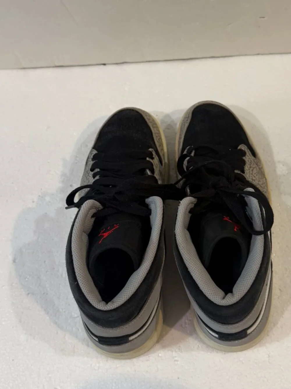 Nike Air Jordan 1 Retro Mid SE Elephant Print Toe Mens Size 10 Black DM1200-016